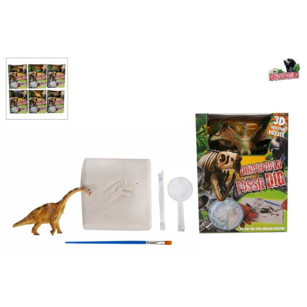 DinoWorld fossiel hakken puzzel met dino