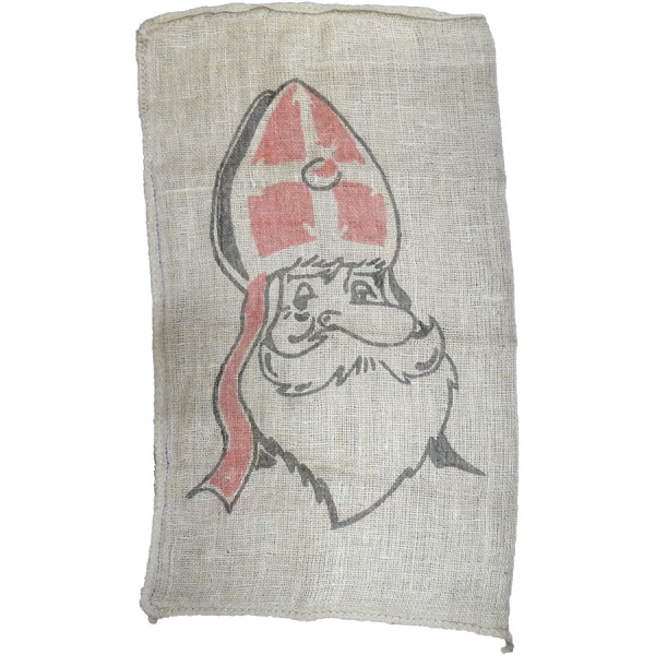 Sinterklaaszak jute 80x50cm met opdruk