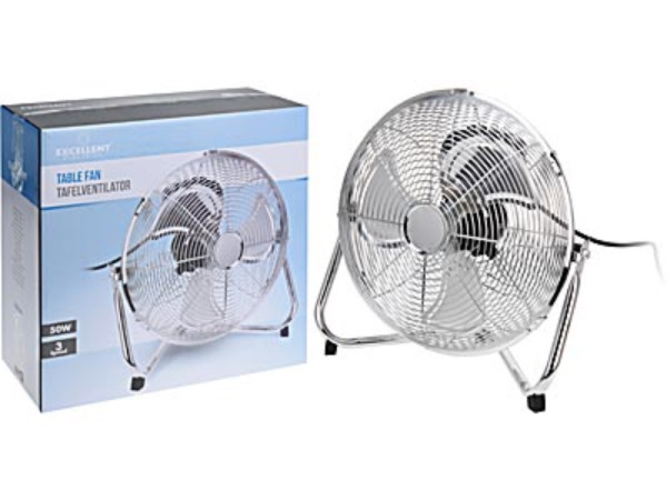 Vloer ventilator Ø30cm 50W chroom