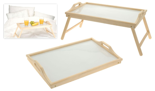 Schoottafel dienblad voor bed 50x33x23cm