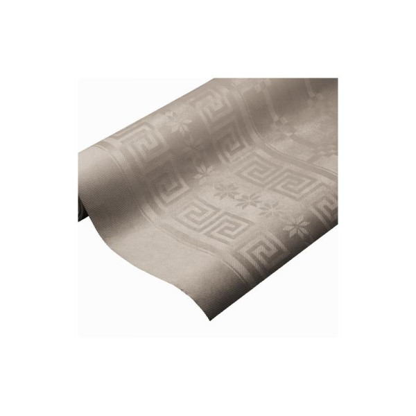 Damast papier taupe 1.20x8m