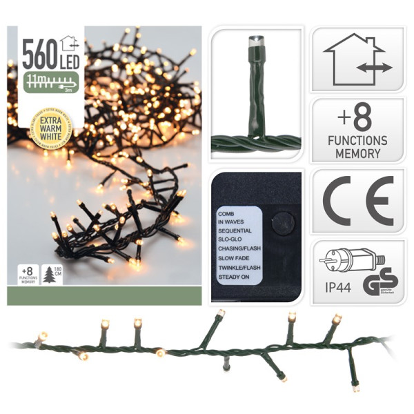 Kerstverlichting Cluster 560L