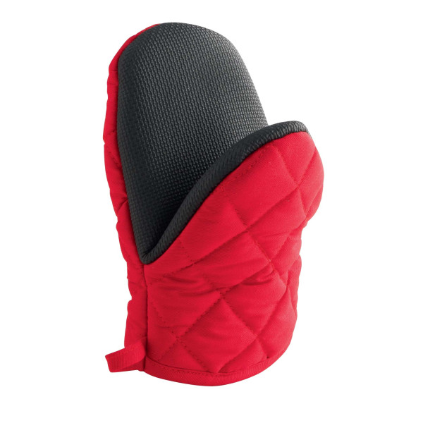 Ovenhandschoen met neoprene grip rood