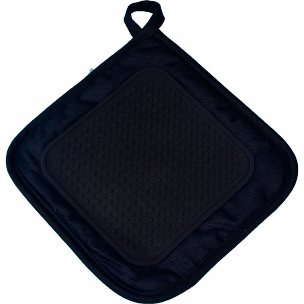 Pannenlap met silicone grip 19cm zwart