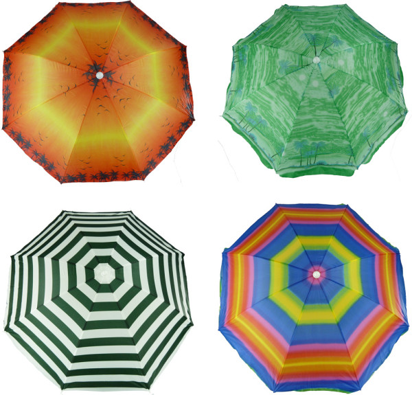 Strandparasol 150cm met print assorti