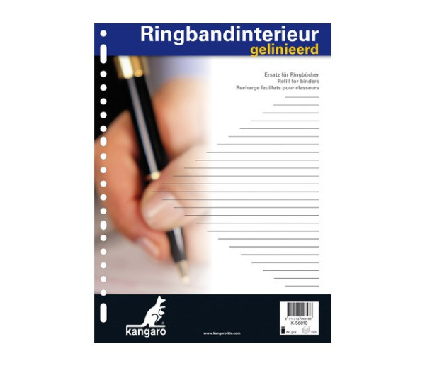 Ringbandinterieur A4 23 rings gelinieerd