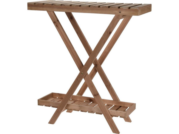 Planten tafel hout 2 levels