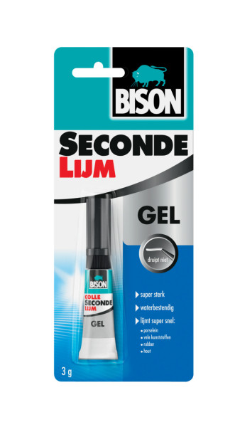 Bison secondelijm gel 3g