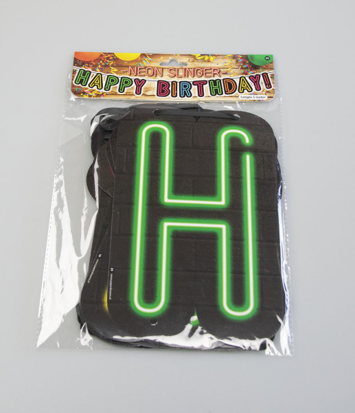 Paperdreams Neon Slinger Happy birthday!